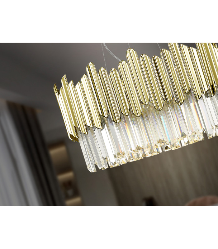 Tiara Pendant Ceiling Light 6 Light Chrome G9-3