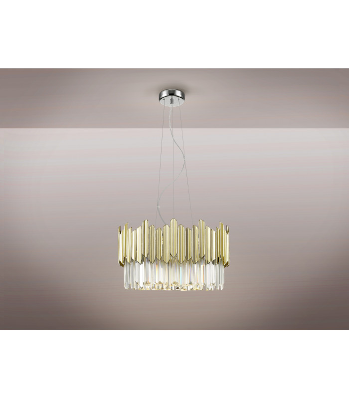 Tiara Pendant Ceiling Light 6 Light Chrome G9-4