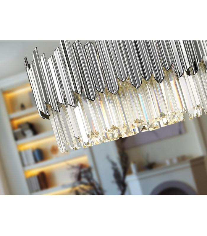 Tiara Pendant Ceiling Light 6 Light Chrome G9-3