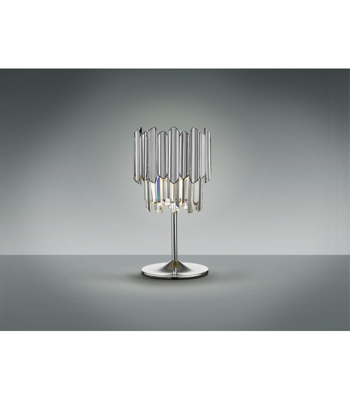 Tiara Glass Table Lamp Chrome G9-4