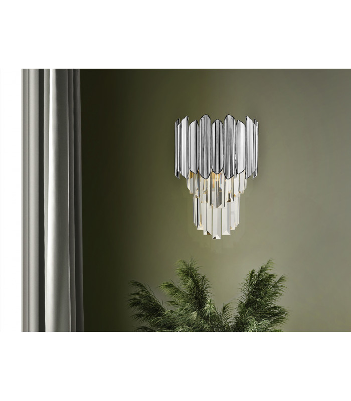 Tiara Wall Lamp Chrome G9-1