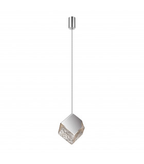 Priscila Integrated LED Pendant Ceiling Light Chrome Textured G9-1