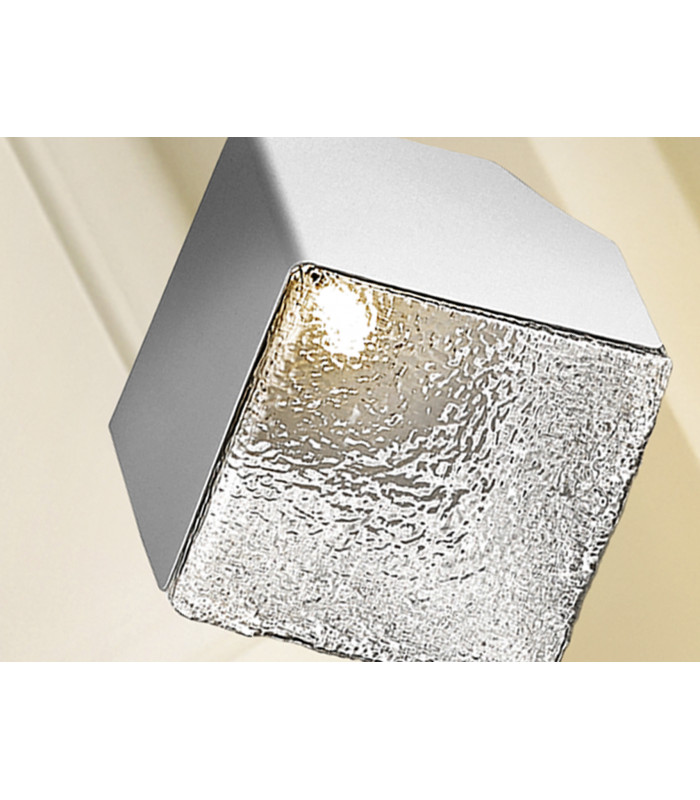 Priscila Integrated LED Pendant Ceiling Light Chrome Textured G9-3