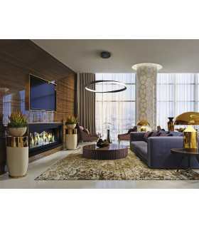 Altair Integrated LED Pendant Ceiling Light Matt Black 4000K-2