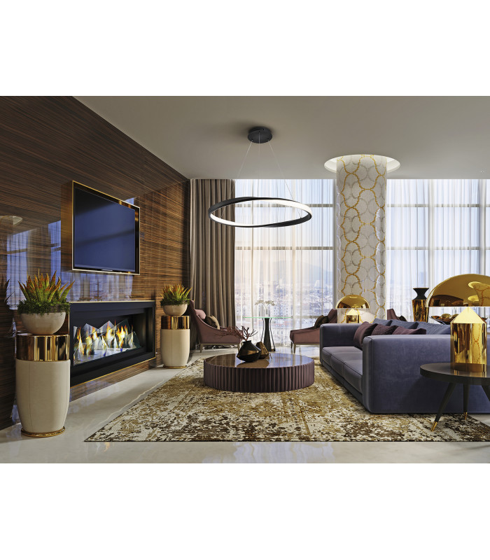 Altair Integrated LED Pendant Ceiling Light Matt Black 4000K-2