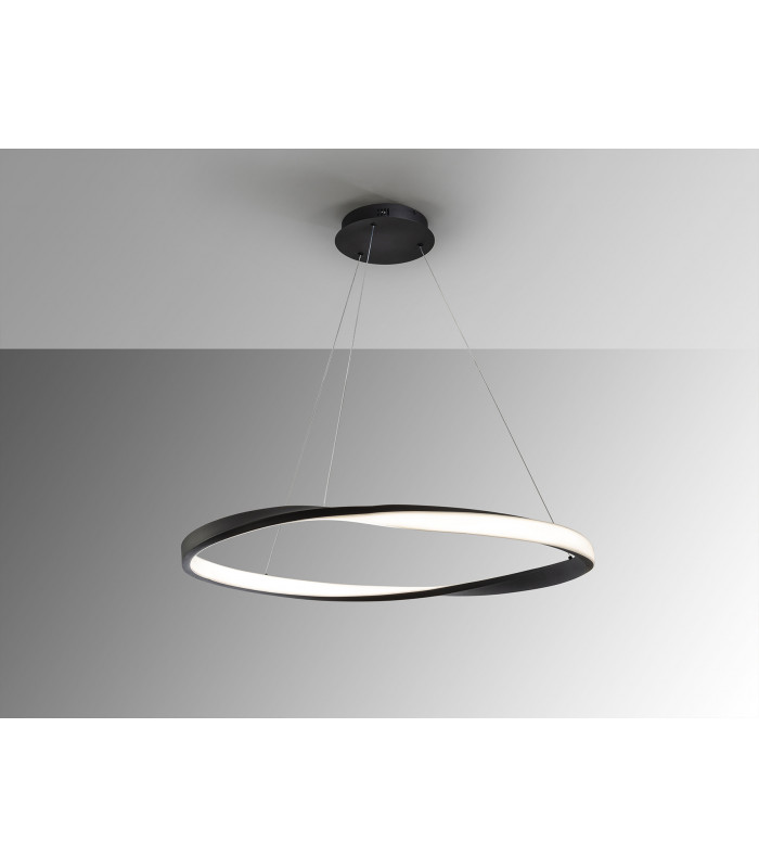 Altair Integrated LED Pendant Ceiling Light Matt Black 4000K-4