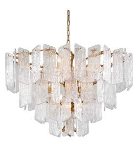 Piemonte 12 Light Chandelier Gold Leaf