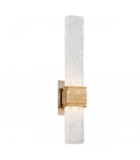 Freeze 2 Light Wall Sconce Gold Leaf