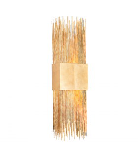 Sabine 2 Light Wall Sconce Vintage Gold Leaf-1