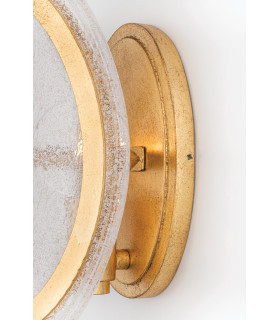 Danes 1 Light Wall Sconce Vintage Gold Leaf-2