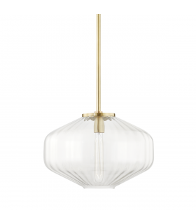 Bennett 1 Light C Pendant Aged Brass