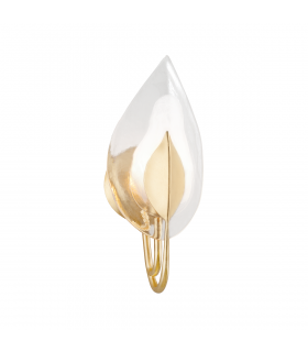 Blossom 1 Light Wall Sconce Gold Leaf