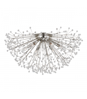 Dunkirk 6 Light Semi Flush Polished Nickel