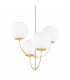 Carrie 4 Light Chandelier Aged Brass