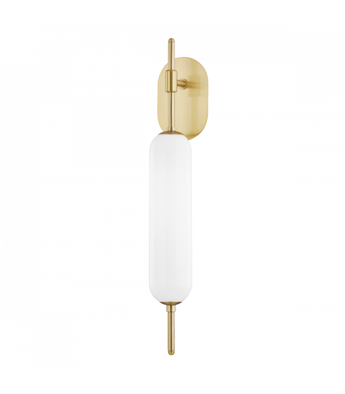 Miley 1 Light Wall Sconce Aged Brass