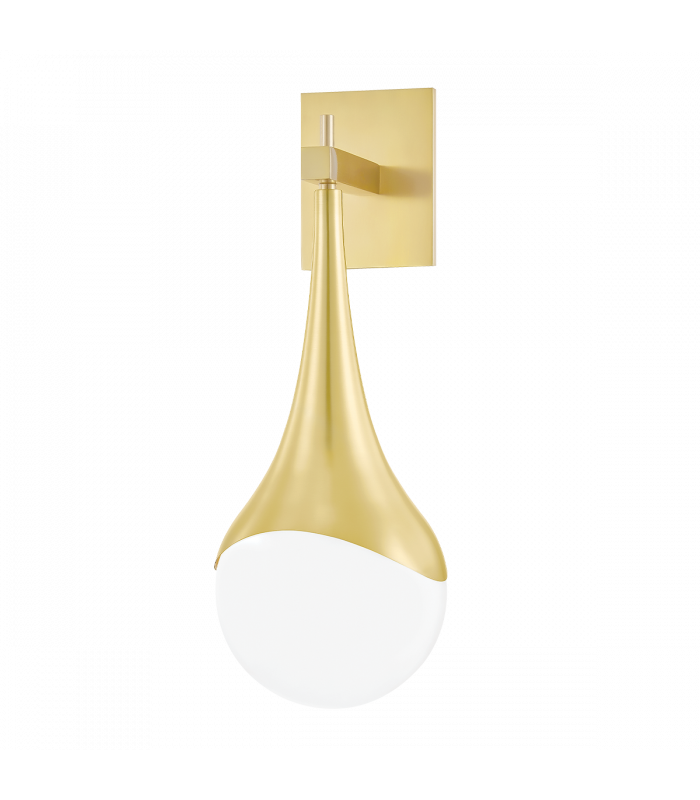Ariana 1 Light Wall Sconce Aged Brass