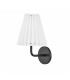 Demi 1 Light Wall Sconce Soft Black with Shade