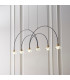 Zander 6 Light Integrated LED Warm White Bar Ceiling Pendant Matt Black-2