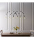 Zander 6 Light Integrated LED Warm White Bar Ceiling Pendant Matt Black-3