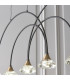 Zander 6 Light Integrated LED Warm White Bar Ceiling Pendant Matt Black-5