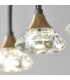 Zander 6 Light Integrated LED Warm White Bar Ceiling Pendant Matt Black-6