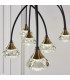 Zander 9 Light Integrated LED Warm White Cluster Drop Ceiling Pendant Matt Black-5