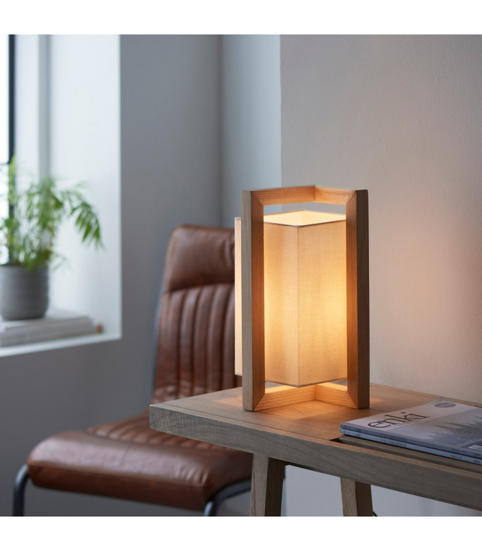 Atticus Table Lamp Ash Wood-2