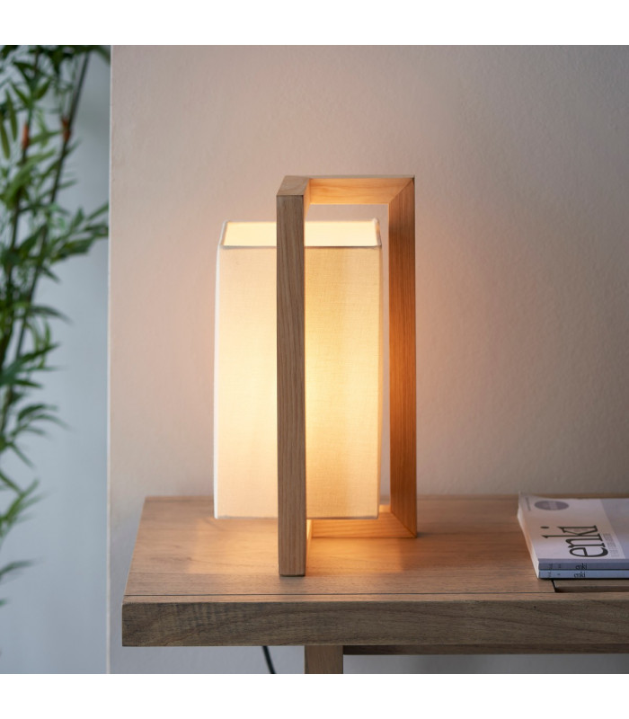 Atticus Table Lamp Ash Wood-4