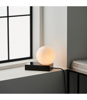 Zeus Globe Table Lamp Black Marble-2