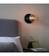 Quay Contemporary Flush Ceiling Lamp Gloss Black Glaze IP44-8