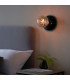 Quay Contemporary Flush Ceiling Lamp Gloss Black Glaze IP44-9