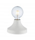 Quay Contemporary Table Lamp Gloss White Glaze-1
