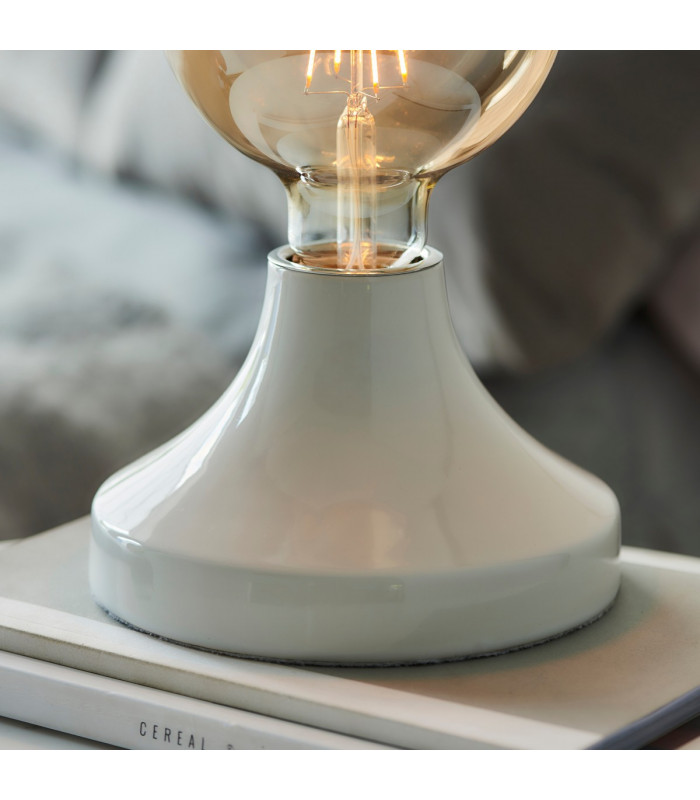 Quay Contemporary Table Lamp Gloss White Glaze-6