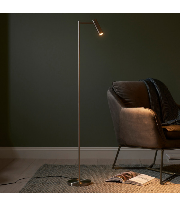 Dedicated LED Reader Task Floor Lamp Satin Nickel-2