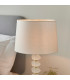 Annabelle & Mia Base & Shade Table Lamp Frosted Crystal & Vintage White Linen-5