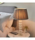 Annabelle & Freya Base & Shade Table Lamp Frosted Crystal & Charcoal Grey Silk-2
