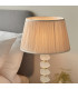 Annabelle & Freya Base & Shade Table Lamp Frosted Crystal & Oyster Silk-5