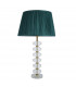 Annabelle & Freya Base & Shade Table Lamp Frosted Crystal & Fir Silk-6