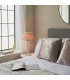 Adelie & Freya Base & Shade Table Lamp Clear Crystal Glass Bright Nickel Plate & Dusky Silk-3