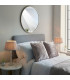 Adelie & Freya Base & Shade Table Lamp Clear Crystal Glass Bright Nickel Plate & Dusky Silk-5