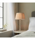 Adelie & Freya Base & Shade Table Lamp Clear Crystal Glass Bright Nickel Plate & Oyster Silk-4