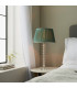 Adelie & Freya Base & Shade Table Lamp Clear Crystal Glass Bright Nickel Plate & Fir Silk-4
