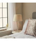 Adelie & Cici Base & Shade Table Lamp Clear Crystal Glass Bright Nickel Plate & Ivory Fabric-2