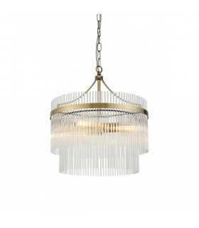 Marietta 3 Light Multi Arm Lamp Ceiling Pendant Antique Brass-1