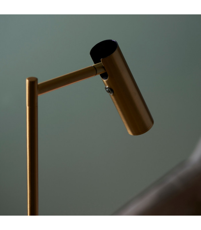 Dedicated LED Reader Task Floor Lamp Warm Brass-6