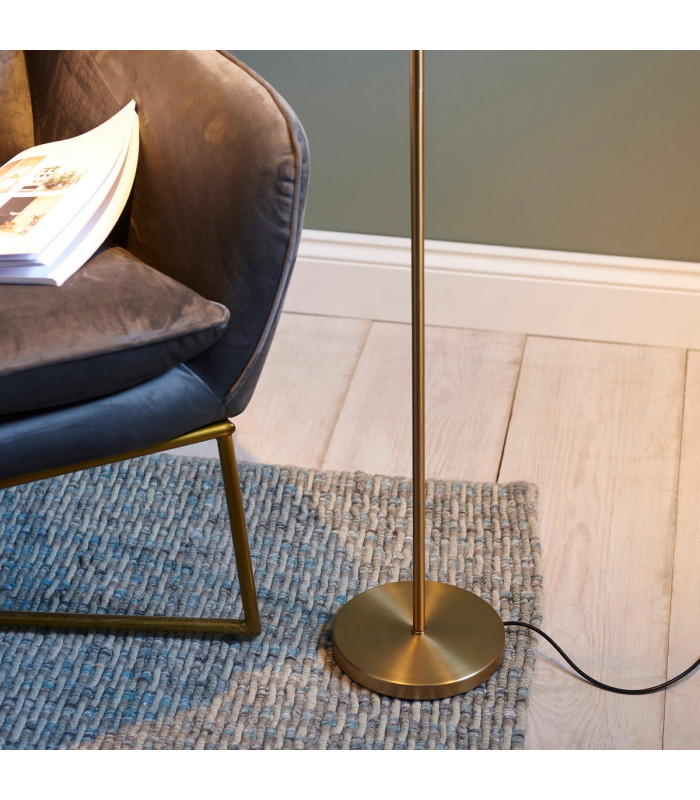 Dedicated LED Reader Task Floor Lamp Warm Brass-7