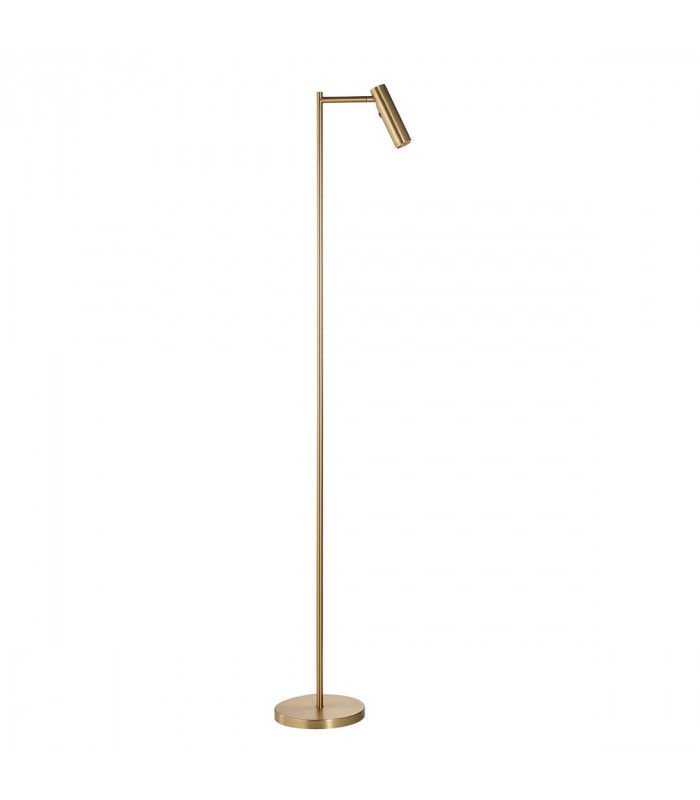 Dedicated LED Reader Task Floor Lamp Warm Brass-8