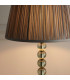 Adelie & Freya Base & Shade Table Lamp Grey Green Tinted Crystal Glass & Charcoal Grey Silk-5