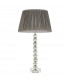 Adelie & Freya Base & Shade Table Lamp Grey Green Tinted Crystal Glass & Charcoal Grey Silk-8