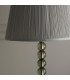Adelie & Freya Base & Shade Table Lamp Grey Green Tinted Crystal Glass & Silver Satin Silk-6